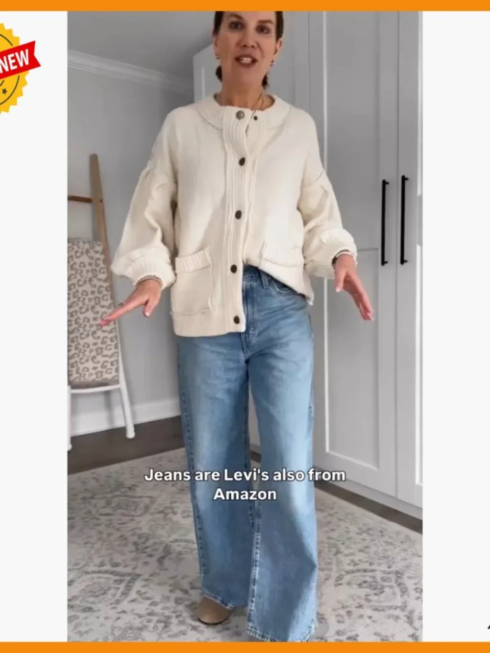 Oversized Cable Knit Cardigan Sweater Open Front Long Sleeve Fall Outerwear - Picture 6 of 7